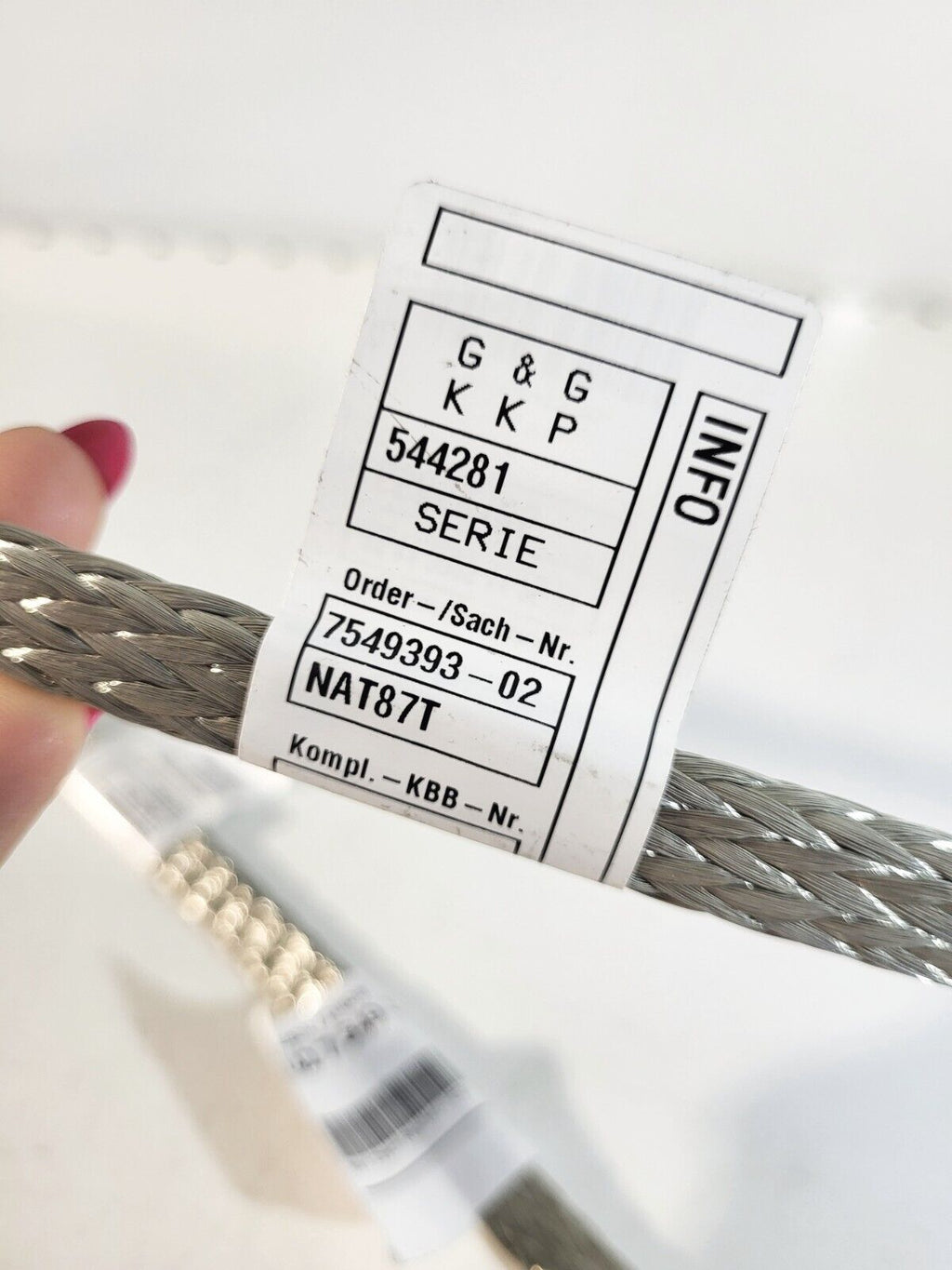 BMW E81 E87 E88 E90 E91 Ground cable 12427549393 1psc