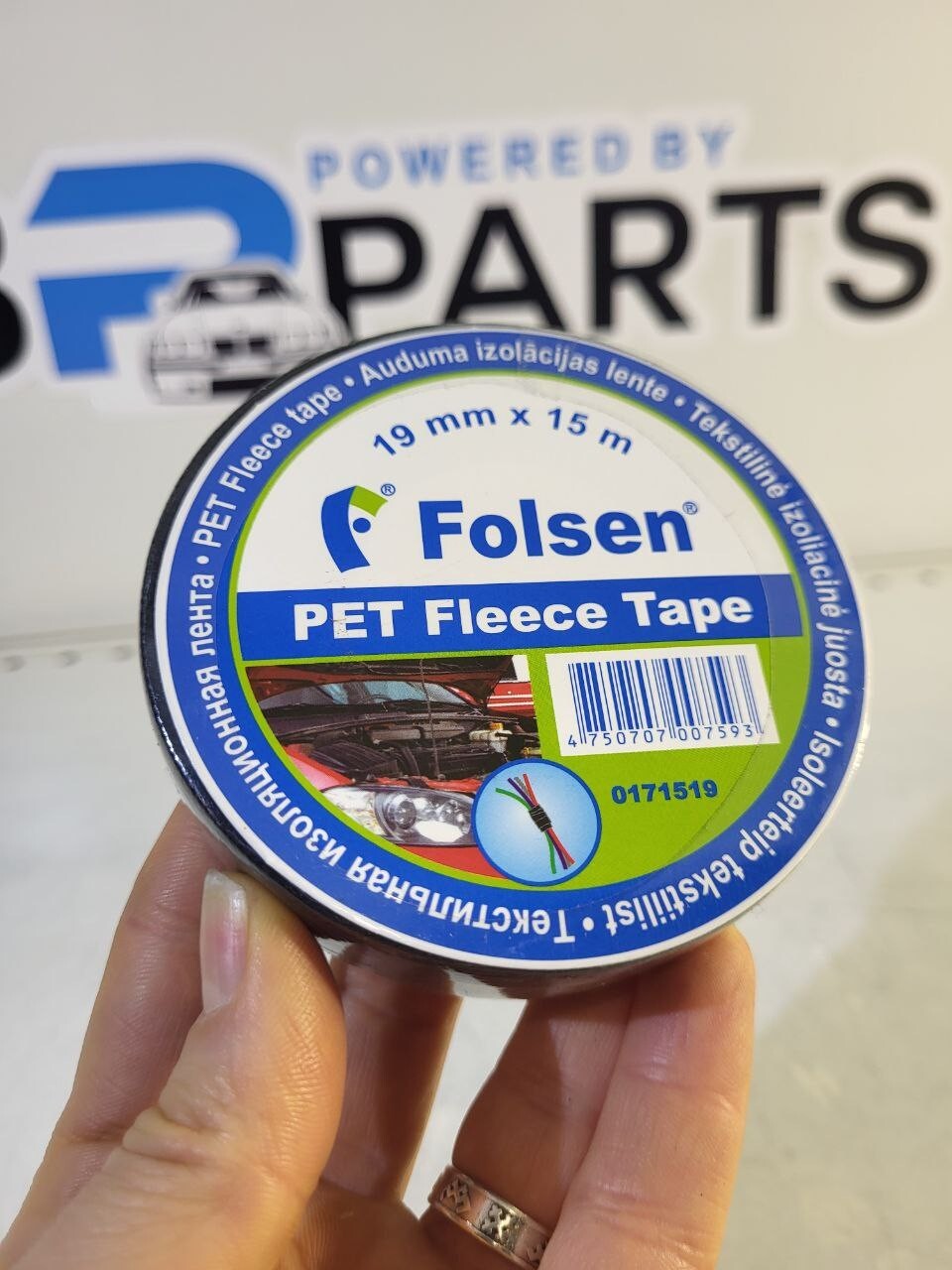 Folsen PET Fleece Tape 19mm x 15m - Automotive Wire Harness Loom Insulation