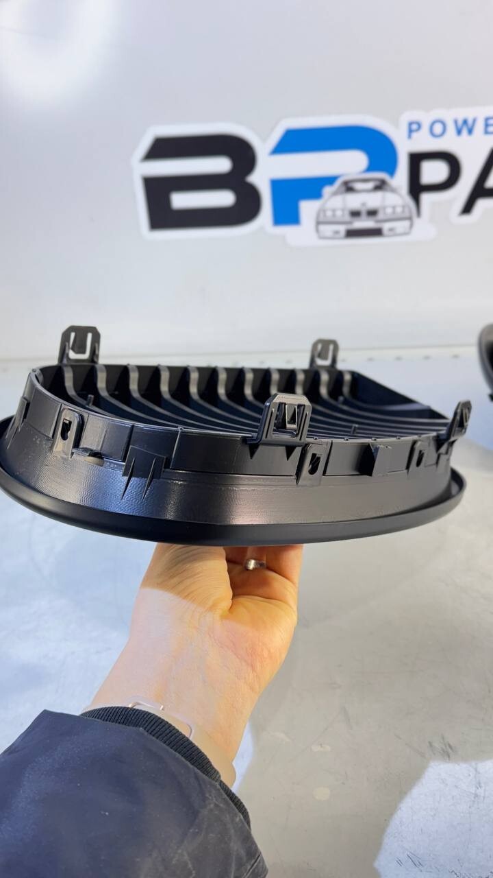 BMW E81 Kidney Set Complete Matte Black NS8187 51137127227 51137127228