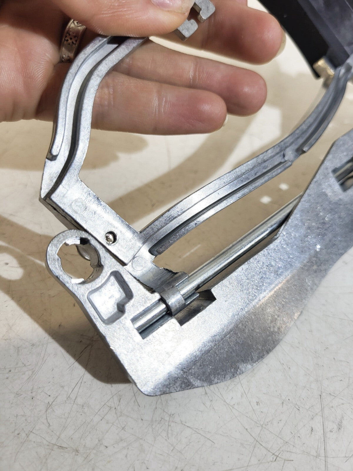 BMW X5E53 Carrier, outside door handle, front left 51218243615