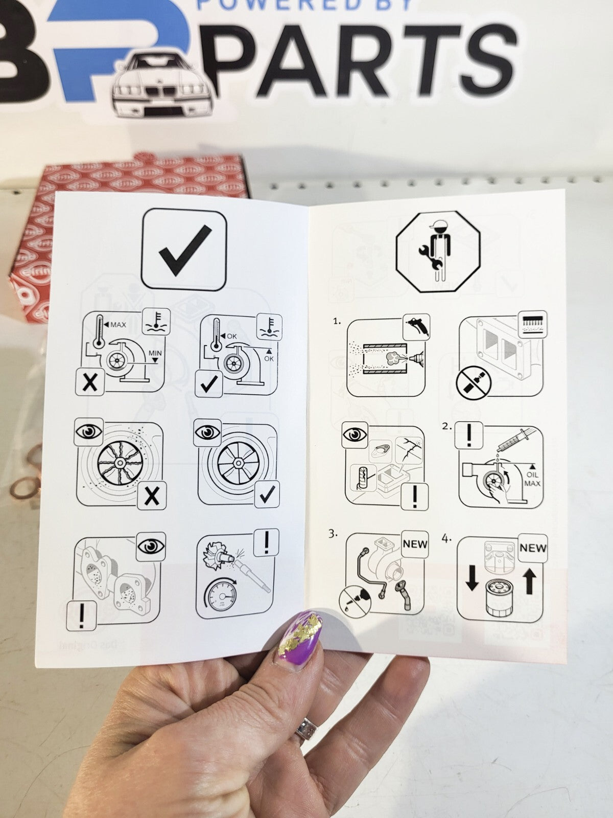 BMW E36 E46 E34 E39 E38 E65 X5E53 Set of Gaskets for the Turbine