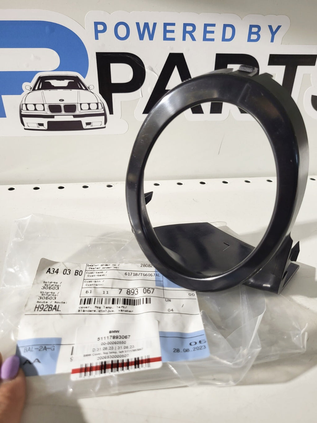 BMW E46 Cover, fog lamp, left (M-PAKET) 51117893067