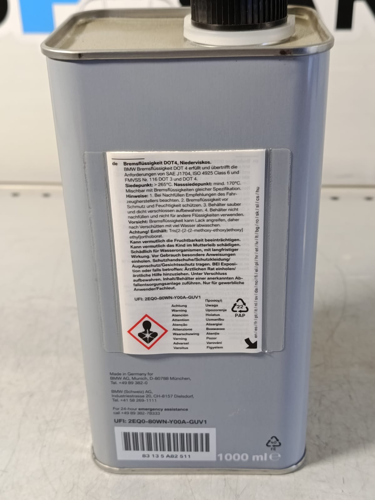 BMW Brake fluid DOT4 low viscosity 1L